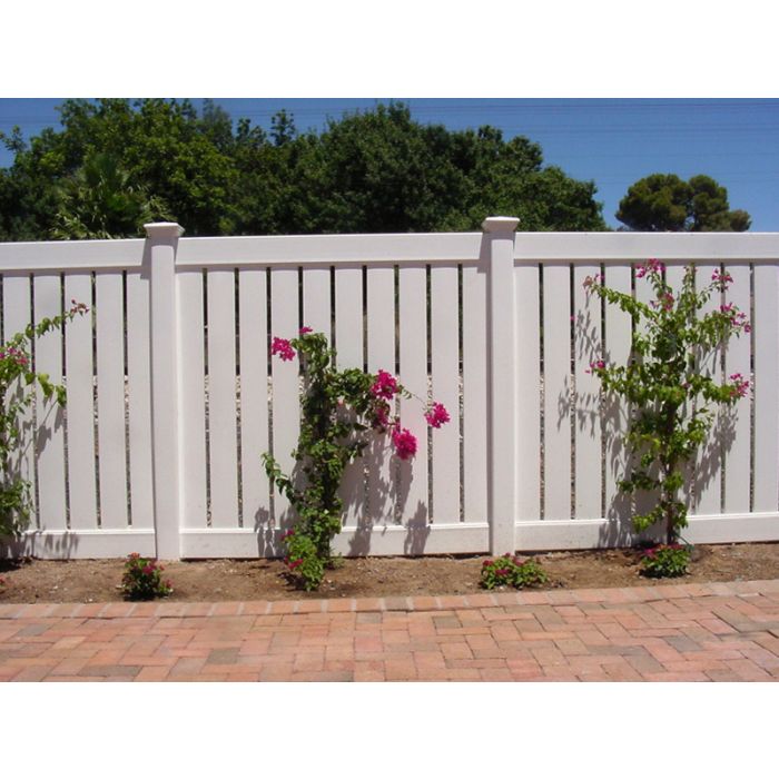 Vinyl semi-privacy fence